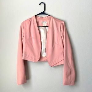 Women’s Cropped Blazer (Pink)
